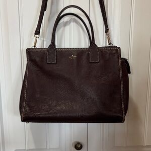 Kate Spade Rich Brown Leather Satchel